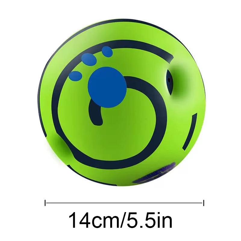 Dog Toy Wobble Wag Giggle Ball Getting Dog Attention Toy Fun Giggle Sounds When Rolled or Shaken Pets Know Best as Seen on TV