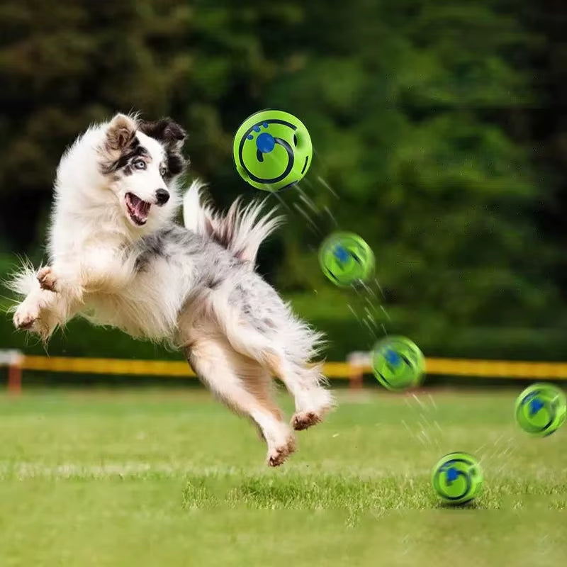 Dog Toy Wobble Wag Giggle Ball Getting Dog Attention Toy Fun Giggle Sounds When Rolled or Shaken Pets Know Best as Seen on TV